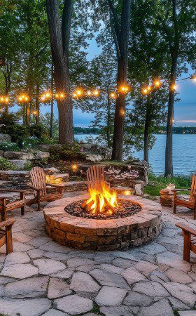 Fire Pits - Affordable landscape and lawn care - Muscatine IA Davenport IA Bettendorf IA Rock Island IL Moline IL - Eastern Iowa Landscape Service, LLC